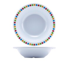 GenWare Melamine Bowl Coloured Circles 15cm (Box Of 12)