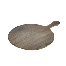 Wood Effect Melamine Paddle Board Round 30cm Dia, 42cm Length