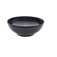 Black Melamine Round Buffet Bowl 25.7cm X 9.3cm