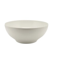 White Melamine Round Buffet Bowl 25.7cm X 9.3cm