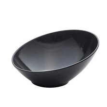 Black Melamine Slanted Buffet Bowl 21 X 20 X 10cm