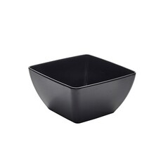 Black Melamine Curved Square Bowl 19 X 9.5cm (W X H) - 235cl/82.7oz