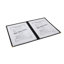 American Style Clear Menu Holder 2 Page