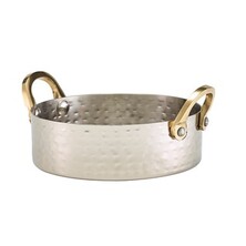 Stainless Steel Mini Hammered Casserole Dish 12 X 3.5cm 40cl / 14oz (Box Of 12)