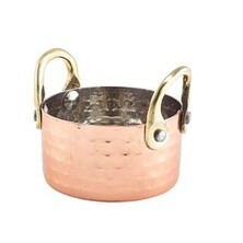 Copper Mini Hammered Casserole Dish 7.5cm X 4cm 14cl / 5oz (Box Of 12)