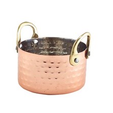 Copper Mini Hammered Casserole Dish 9.2 X 5cm 32cl / 11.25oz (Box Of 12)