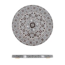 Marrakesh Grey Melamine Bowl 28 X 4.5cm