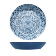 Marrakesh Blue Melamine Bowl 42.5 X 8cm