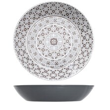 Marrakesh Grey Melamine Bowl 42.5 X 8cm