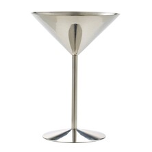 Stainless Steel Martini Glass 24cl / 8.5oz