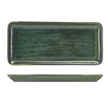 Terra Porcelain Aqua Green Narrow Rectangular Platter 31cm  X 14cm (Box Of 6)