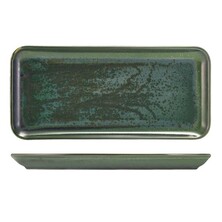 Terra Porcelain Aqua Green Narrow Rectangular Platter 36 X 16.5cm (Box Of 3)