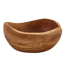 GenWare Olive Wood Rustic Bowl 15cm