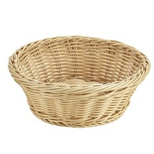 Round Polywicker Basket 21cm Dia X 8cm (Box Of 6)