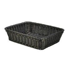 Polywicker Display Basket Black 36.5 X 29 X 9cm