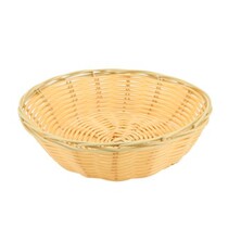 Polywicker Round Basket 7&quot; X 2&quot; 17.8 X 4.5cm (Box Of 12)