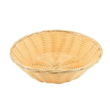 Polywicker Round Basket 9.5&quot; X 2.5&quot; 22.9 X 6cm (Box Of 12)