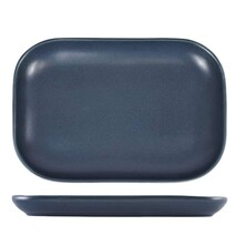 Terra Stoneware Antigo Denim Rectangular Plate 29cm X 19.5cm (Box Of 6)