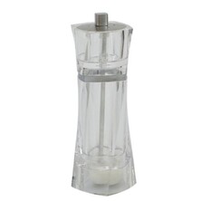 GenWare Twisted Acrylic Combo Pepper Grinder/Salt Shaker