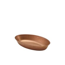 GenWare Copper Vintage Steel Oval Dish 17.5 x 11cm (Box of 6)