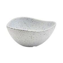 Melamine Triangular Ramekin 3.5oz White Granite (Box Of 24)