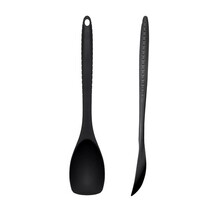 Black Silicone Spoon 30cm