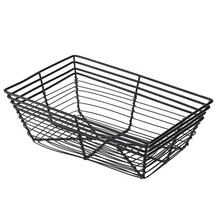 Rectangular Wire Basket Black 23cm X 15cm X 7.5cm (Box Of 6)