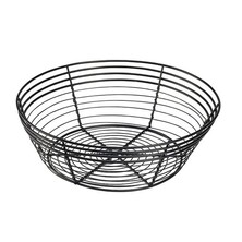 Round Wire Basket Black 25.5cm X 8cm (Box Of 6)