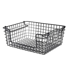 GenWare Black Wire Open Sided Display Basket GN1/2 31.5cm X 25.5cm X 12cm