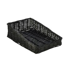 Wicker Display Basket Black 40cm X 25cm X 12cm