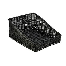 Wicker Display Basket Black 46cm X 36cm X 20cm