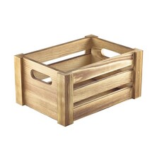 Genware Rustic Wooden Crate 22.8cm X 16.5cm X 11cm