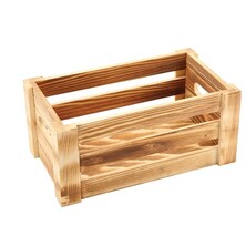 Genware Rustic Wooden Crate 27cm X 16cm X 12cm