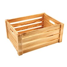 Genware Rustic Wooden Crate 41cm X 30cm X 18cm