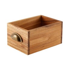 Natural Acacia Wood Display Drawer 21.5cm X 15cm X 11cm