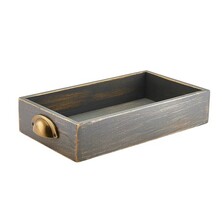 Grey Wash Acaia Wood Display Drawer GN 1/3