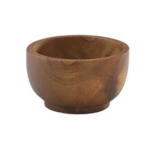 Acacia Wood Dip Pot 6cl / 2oz