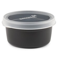 Harfield Black Bowl With Clear Lid 500ml (A697BLA)