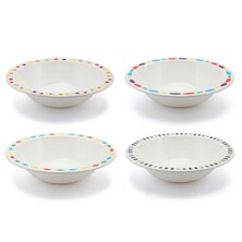 Harfield Duo POLYCARBONATE Bowl 15cm With Patterned Rim (149P)