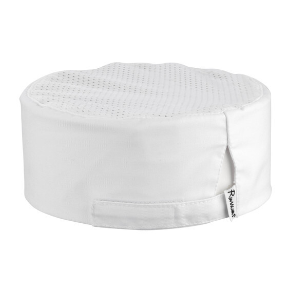 White Skull Caps, With Coolmax Crown & Velcro Adjuster