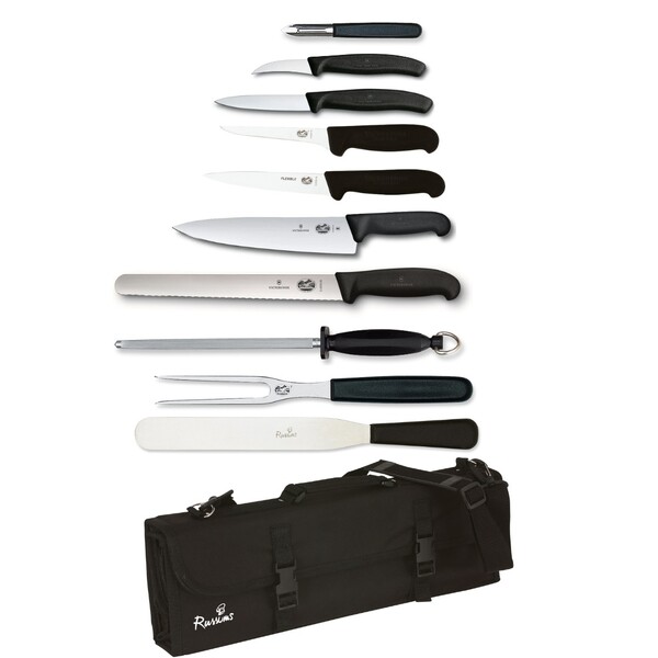 Knife Set Victorinox Large With 25cm Cooks Knife In KC210 Case