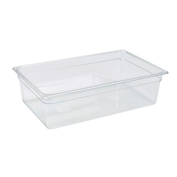 Food Pan Gastronorm Polycarbonate GN1/1 53cm X 32.5cm X 15cm Deep