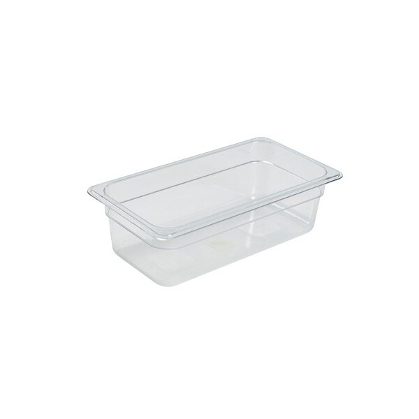 Food Pan Gastronorm Polycarbonate GN1/3  32.5cm X 17.6cm X 10cm Deep