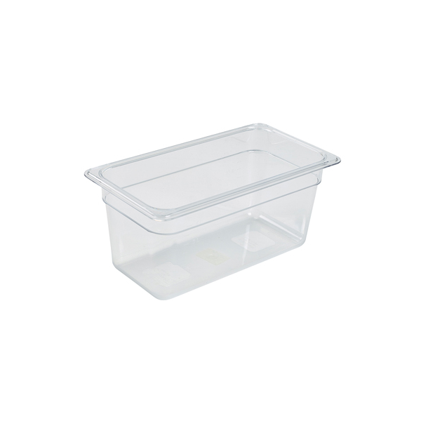 Food Pan Gastronorm Polycarbonate GN1/3 32.5cm X 17.6cm X 15cm Deep