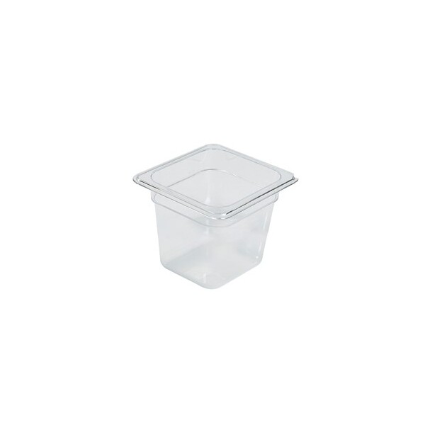 Food Pan Gastronorm Polycarbonate GN1/6 17.6cm X 16.2cm X 15cm Deep