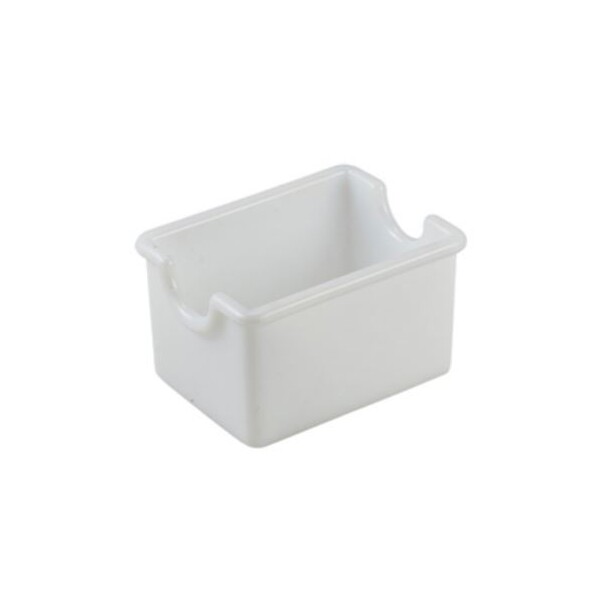 White SAN Plastic Sugar Packet Holder