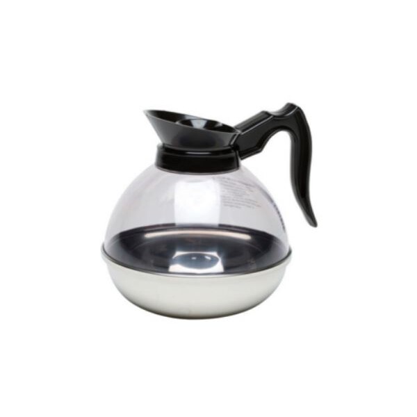 Coffee Decanter with Clear Top and Steel Base 1.9L / 64oz