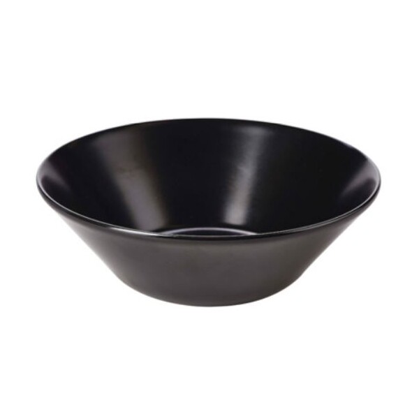 Luna Stoneware Black Serving Bowl 24 x 8cm (Box Of 6)