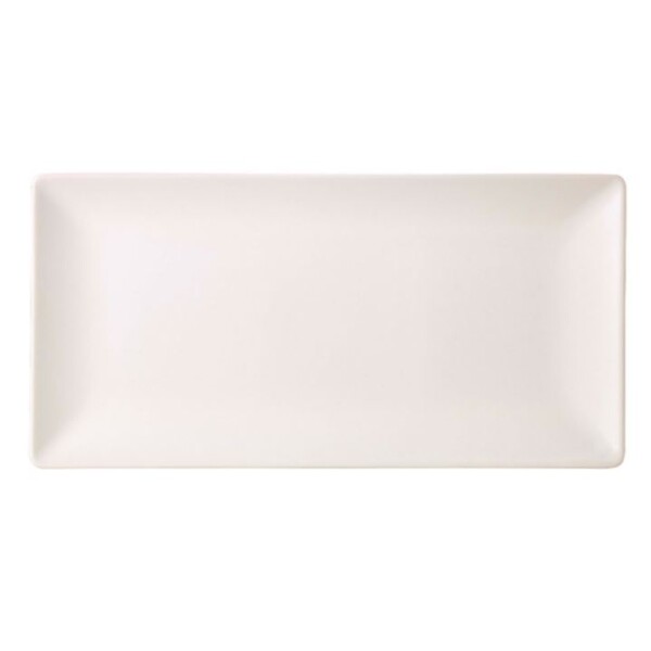 Luna Stoneware White Rectangular Plate 30 x 15cm