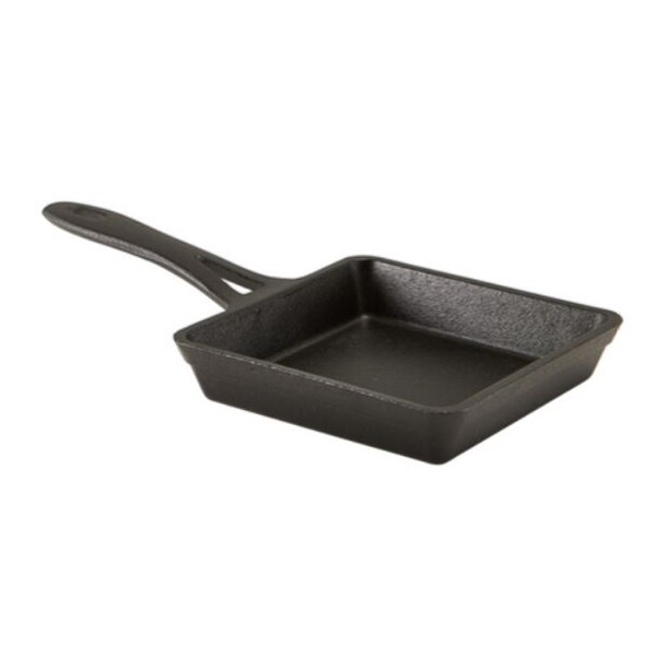 Mini Square Frypan Cast Iron 13 X 3cm 35cl / 12.25oz (Box Of 6)